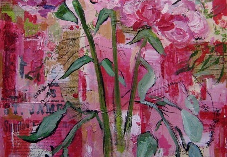Resurrection Painting, No. 7 - Pink Peonies 